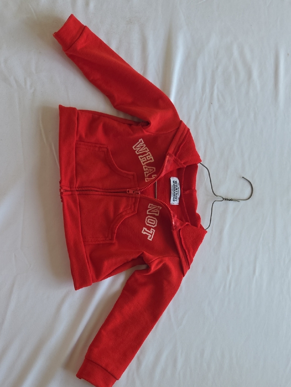 Kids Red Zip-Up Hoodie Jacket - Unbranded